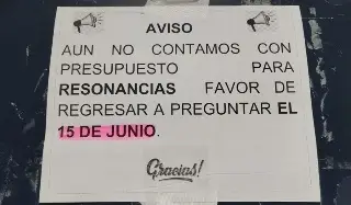 Lleva meses esperando una resonancia magnética en IMSS de Veracruz