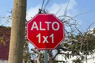 ¿No respetas el paso vehicular 1X1 en Veracruz? Te podrían multar