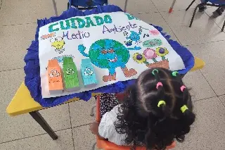A su corta edad, ya saben cómo cuidar el medio ambiente en Veracruz