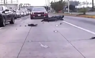 Captan impresionante accidente en el que murió motociclista en Rafael Cuervo (+Video)
