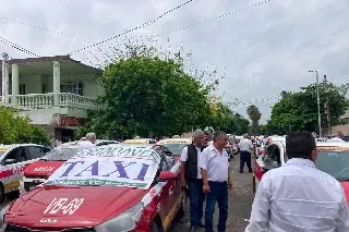 Taxistas se manifestaron en Veracruz; esto piden