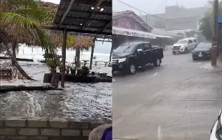 Inundaciones y mar de fondo en Acapulco previo a impacto de tormenta 'Boris'