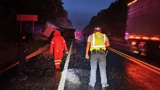 Hay cierre por accidente en esta carretera de Veracruz 