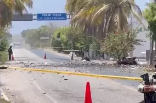Captan presunta explosión de coche bomba en Escuinapa, Sinaloa (+Video)