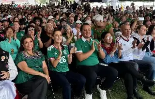 Sheinbaum acude al deportivo “Hermanos Galeana” para ver la inauguración del Mundial