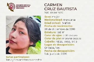 Menor de edad desaparece en Orizaba, Veracruz 