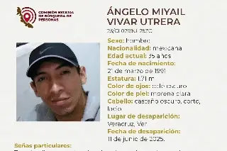 Piden apoyo para localizar a hombre desaparecido en el puerto de Veracruz