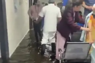 Así se inundó hospital de psiquiatría del IMSS (+Video)