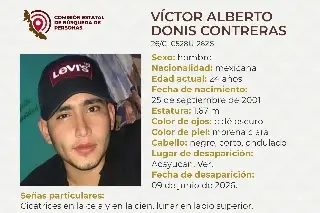 Joven desaparece al sur de Veracruz; estas son sus características 