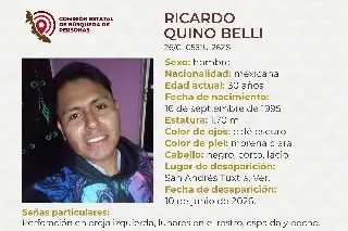 Piden apoyo para localizar a hombre desaparecido al sur de Veracruz 