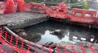 Cierre vial en calles de Veracruz 
