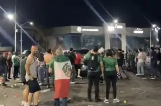 Detenido por atropellar a los aficionados en festejo por triunfo de México