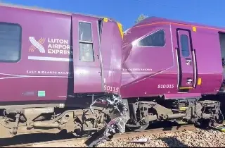Emergencia en Inglaterra: chocan dos trenes en localidad de Bedford