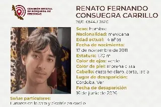 Menor de edad desaparece en Córdoba, Veracruz; estas son sus características 