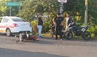 Accidente de moto en Playa de Vacas
