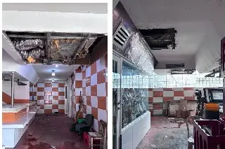  Caen plafones en mercado Hidalgo; esto piden locatarios