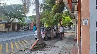 Aparatoso accidente en calles de Veracruz; esto ocurrió
