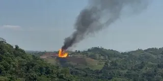 Ejidatarios de Las Choapas protestan contra Pemex por afectaciones del pozo Krem-1