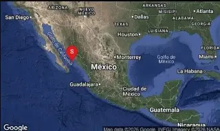Sismo se registra frente a costas de Sinaloa; descartan riesgo de tsunami