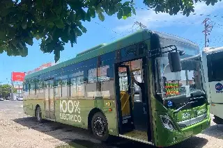 Ruta Jamapa–Tejar incorpora autobús 100% eléctrico; contará con aire acondicionado