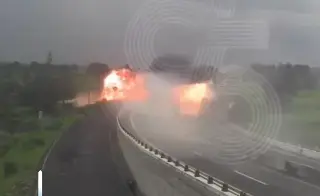 ¿Qué pasó con el conductor de la pipa que explotó sobre la carretera Veracruz-México?
