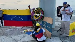  Emotiva velada en Veracruz para recordar a las víctimas del terremoto en Venezuela