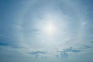 Sorprende halo solar en Veracruz 