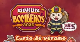 ¿Sin planes para tus hijos este verano? Inscríbelos a la Escuelita de Bomberos  