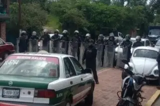 ¿Qué pasó en Las Trancas-Coatepec y por qué llegaron policías antimotines?