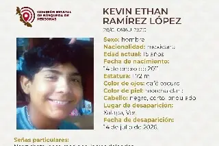 Menor de edad desaparece en Xalapa, Veracruz; estas son sus características 