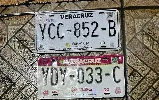 ¿Alguna es tuya? Reportan placas encontradas tras lluvias en Veracruz 