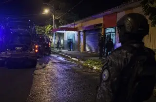 Mega operativo por cateo en colonia Las Amapolas, en la ciudad de Veracruz