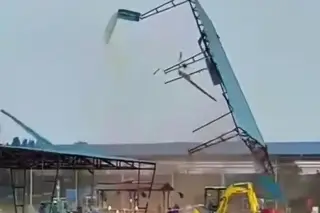 Para el fuerte viento todo fue poco. Así arrasó con todo (+Video)