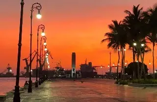 ¿Viste el cielo rojo en Veracruz?
