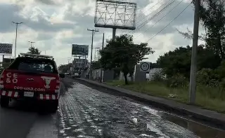 Tránsito lento en la carretera Veracruz-Xalapa; este es el motivo 