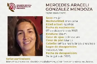 Ella es Mercedes, tiene 42 años y desapareció en la ciudad de Veracruz 