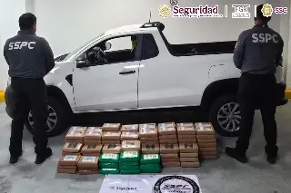 Detienen a hombre con 217 kilos de cocaína ocultos en camioneta sobre la México-Cuernavaca