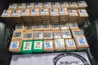 Harfuch publica detención de sujeto que transportaba 217 kg de cocaína (+Video)
