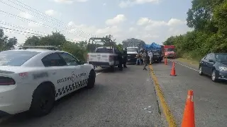 Hay cierre parcial de circulación en carretera de Veracruz 