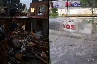 Fuerte tormenta provoca inundaciones y derrumbes en puntos de CDMX (+Video)