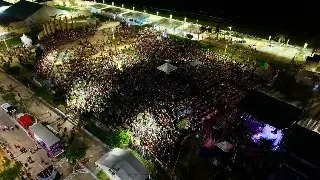 Evacúan a personas en Festival del Mar en Coatzacoalcos; Rocío Nahle revela razón 