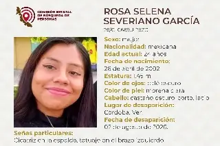 Joven mujer desaparece en Córdoba, Veracruz; estas son sus características