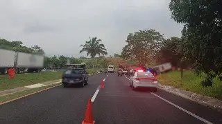 Reportan este cierre por accidente en esta carretera de Veracruz. Precaución