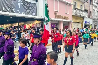 Arrancan Semana Scout con desfile en el centro de Veracruz