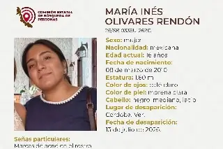 Menor de edad desaparece en Córdoba, Veracruz; estas son sus características 