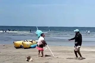 El sol sale para todos: indigna pelea en la zona de playa de Boca del Río (+Video)
