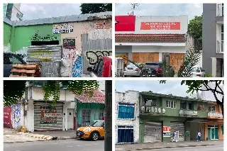 Las dos realidades de la avenida Díaz Mirón: locales llevan años con cortinas abajo
