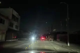 Apagón en fraccionamiento Virginia de Boca del Río 