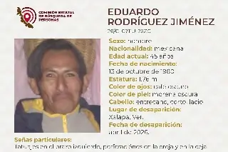 Piden apoyo para localizar a hombre desaparecido en Xalapa, Veracruz