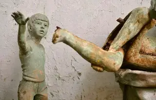 Solo se ha encontrado una estatua de la fuente de los 'niños miones', informa Ayuntamiento